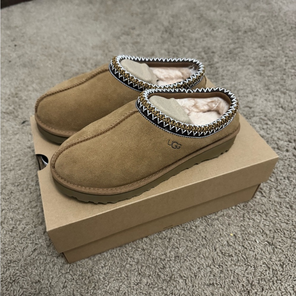 UGG Tan Suede Slippers